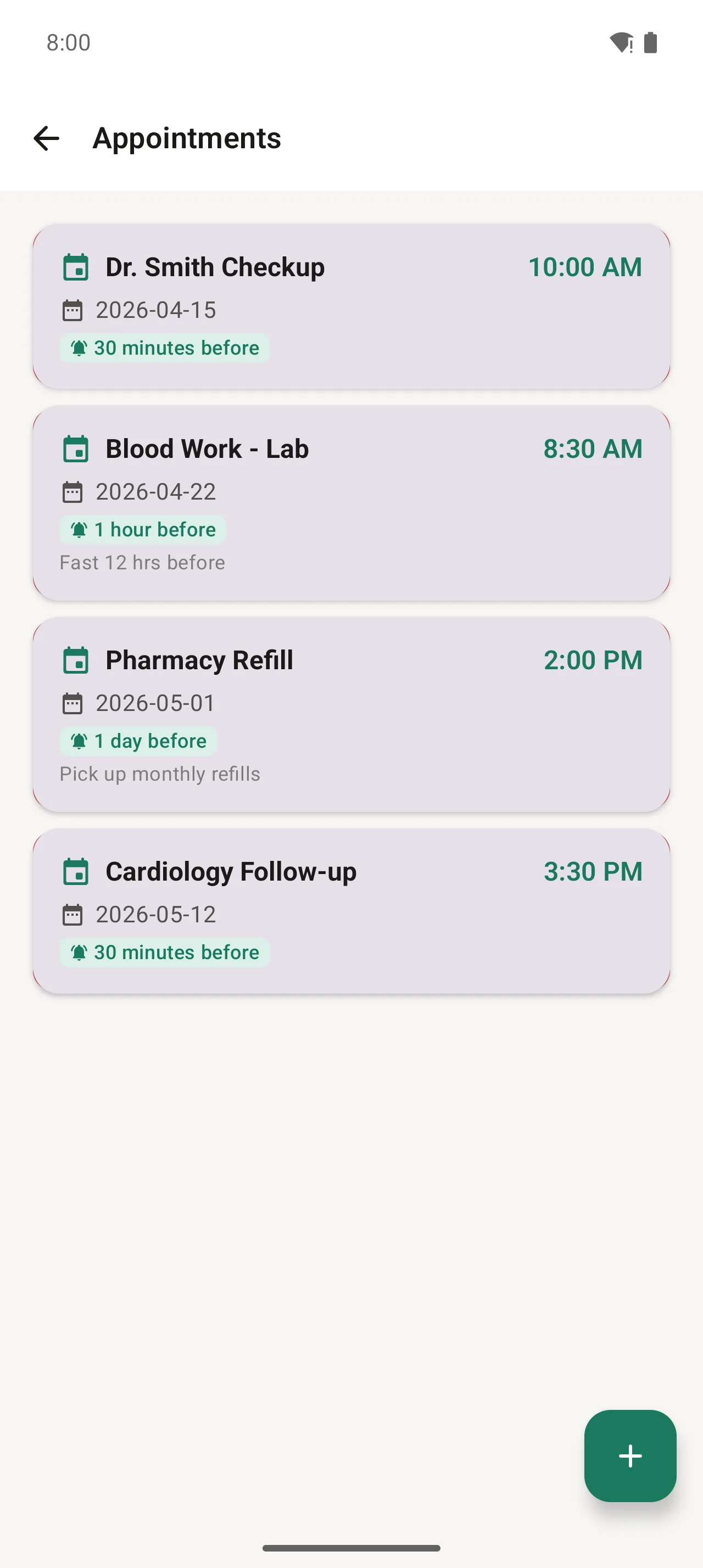 Appointments